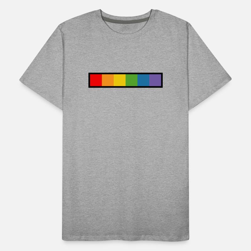 LGBT rainbow schwarz Männer Premium Bio T-Shirt