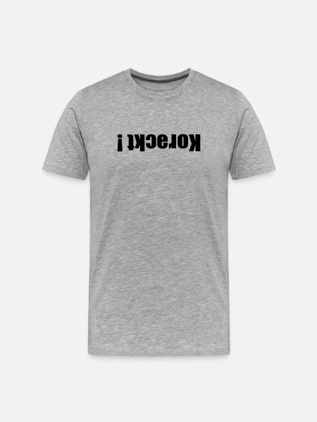 Everything correct - Men's Premium Organic T-Shirt - heather grey
