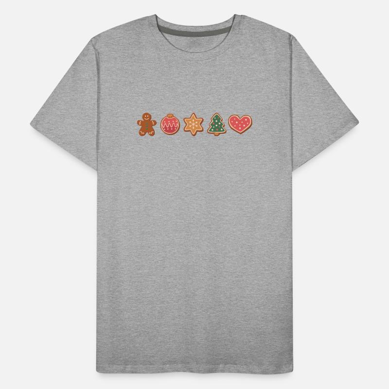 Plätzchen und Kekse zu Weihnachten Männer Premium Bio T-Shirt