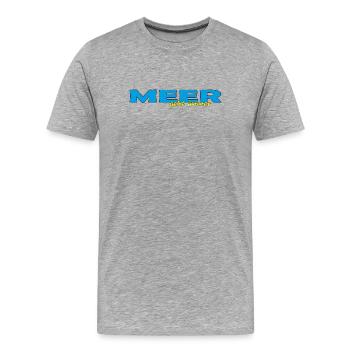 LA MER FONCTIONNE TOUJOURS - T-shirt bio Premium Homme - gris chiné - Devant - Damien (186cm)