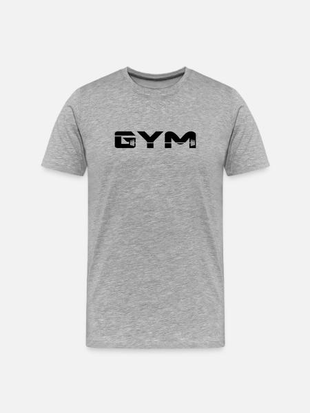 gym musculation - T-shirt bio Premium Homme - gris chiné