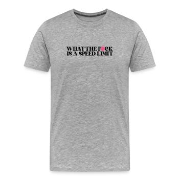 Car - Men's Premium Organic T-Shirt - heather grey - Front - Damien (186cm)