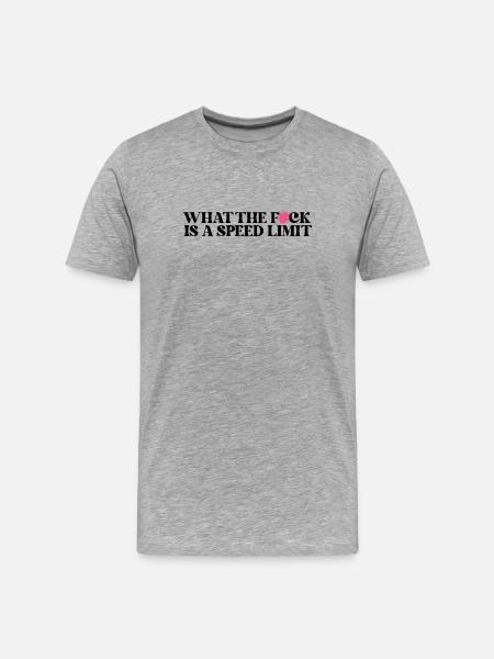 Auto - Männer Premium Bio T-Shirt - Grau meliert