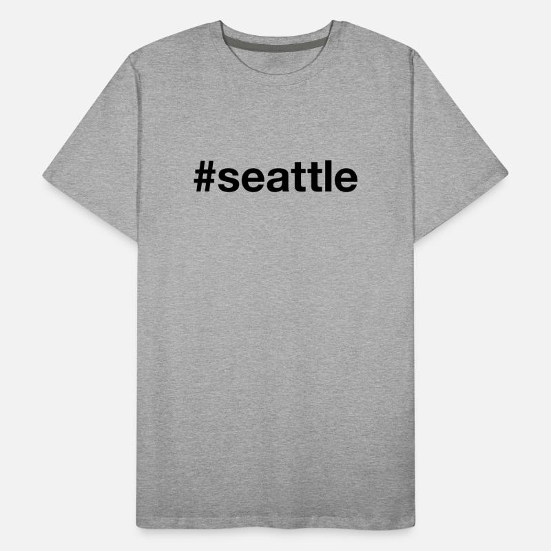 SEATTLE Hashtag Grunge T-shirt bio Premium Homme