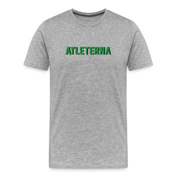 Athlètes - T-shirt bio Premium Homme - gris chiné - Devant - Damien (186cm)
