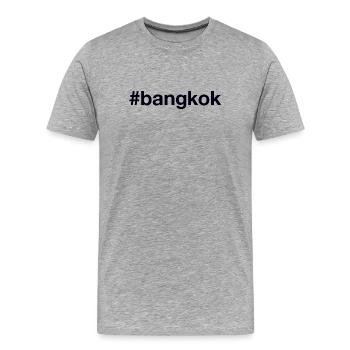 Bangkok Thailand Hashtag - Men's Premium Organic T-Shirt - heather grey - Front - Damien (186cm)