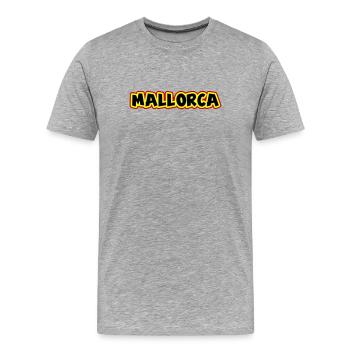 Majorque - T-shirt bio Premium Homme - gris chiné - Devant - Damien (186cm)