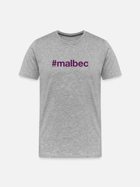 MALBEC Mot-clic - T-shirt bio Premium Homme - gris chiné
