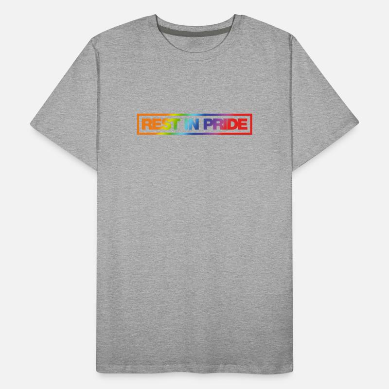 REST IN PRIDE (R.I.P.) Rainbow Männer Premium Bio T-Shirt