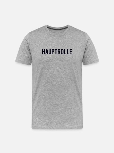 STARRING ROLE Main Role - Men's Premium Organic T-Shirt - heather grey