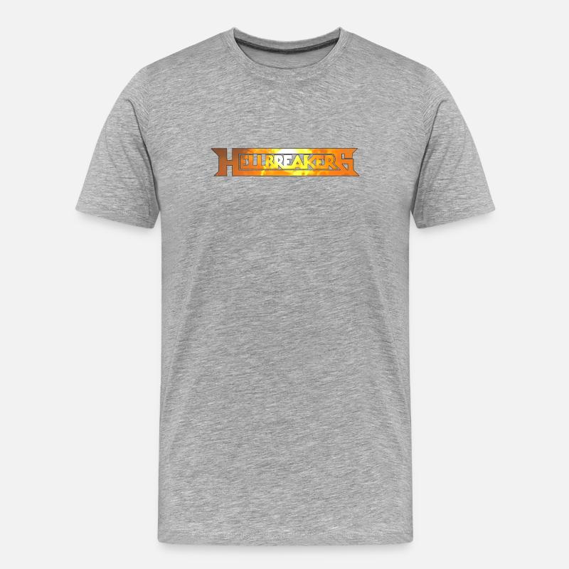 Hellbreakers - Männer Premium Bio T-Shirt - Grau meliert