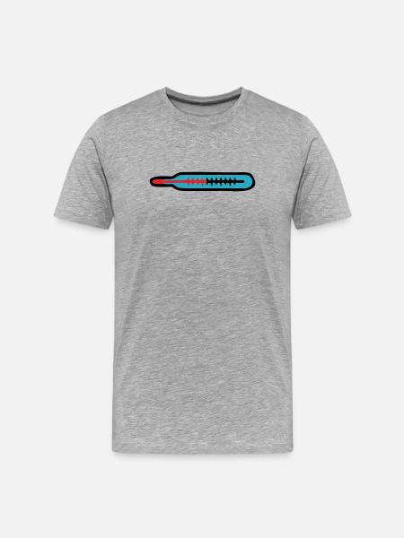 Thermometer Medicine Pediatrician Practice Practice Team - Men's Premium Organic T-Shirt - heather grey