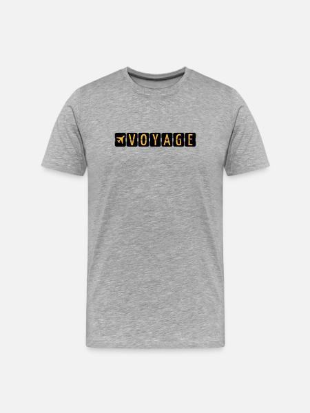 Voyage - T-shirt bio Premium Homme - gris chiné