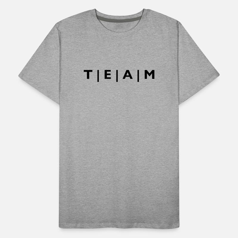 ÉQUIPE à rayures T-shirt bio Premium Homme