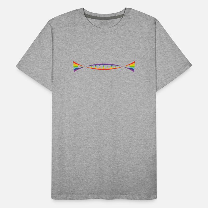 Rainbow flag Variation Männer Premium Bio T-Shirt