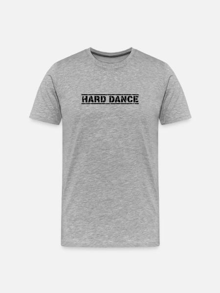 Hard Dance - Männer Premium Bio T-Shirt - Grau meliert