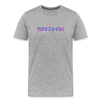 Hardtekk Tekk - Männer Premium Bio T-Shirt - Grau meliert - Vorne - Damien (186cm)