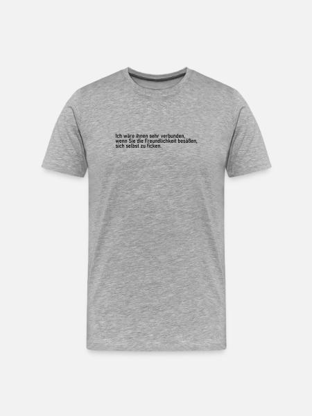 Sehr verbunden  - Männer Premium Bio T-Shirt - Grau meliert