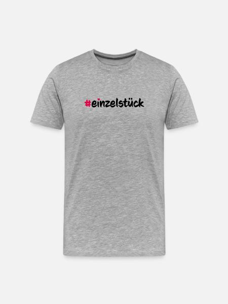 Einzelstück - Männer Premium Bio T-Shirt - Grau meliert