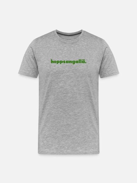 Hoppsangallä. - Men's Premium Organic T-Shirt - heather grey