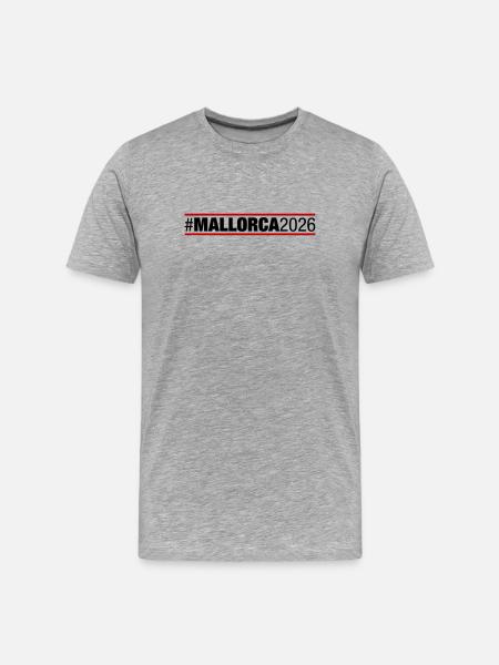 Majorque 2026 - T-shirt bio Premium Homme - gris chiné
