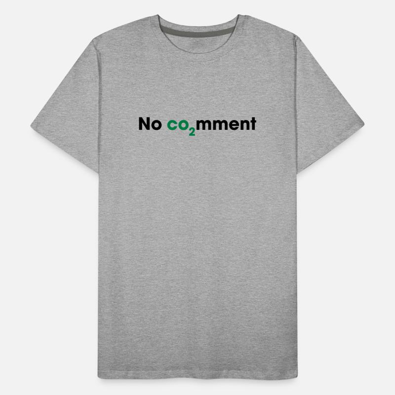 No CO2 Comment – Clean Energy Statement Men's Premium Organic T-Shirt