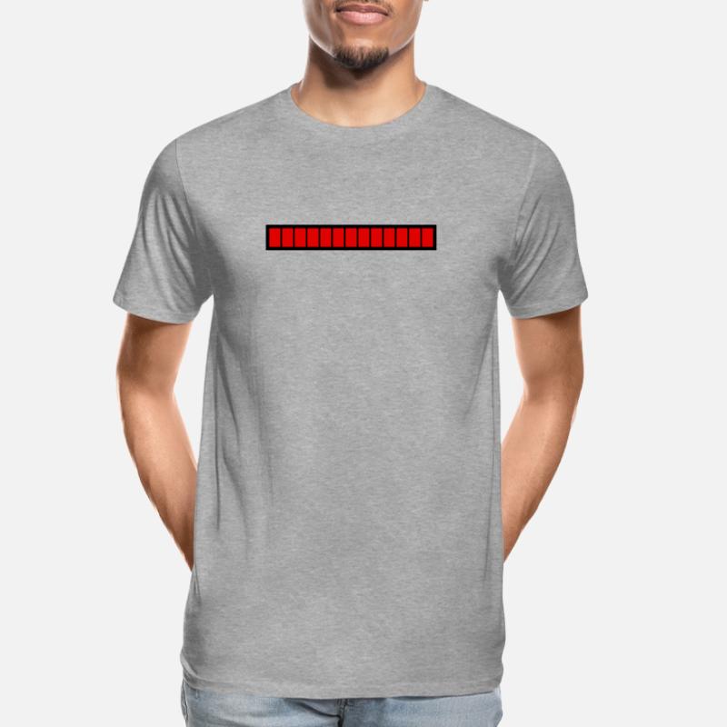 Rectangle loading bar Black Red (100%) Men's Premium Organic T-Shirt