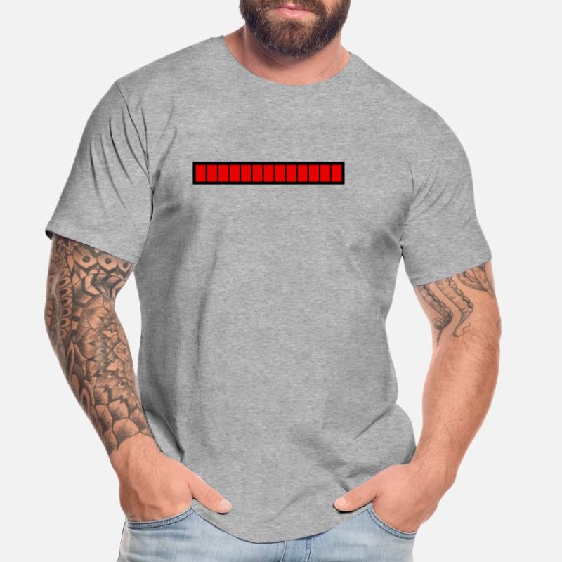 Rectangle loading bar Black Red (100%) Men's Premium Organic T-Shirt