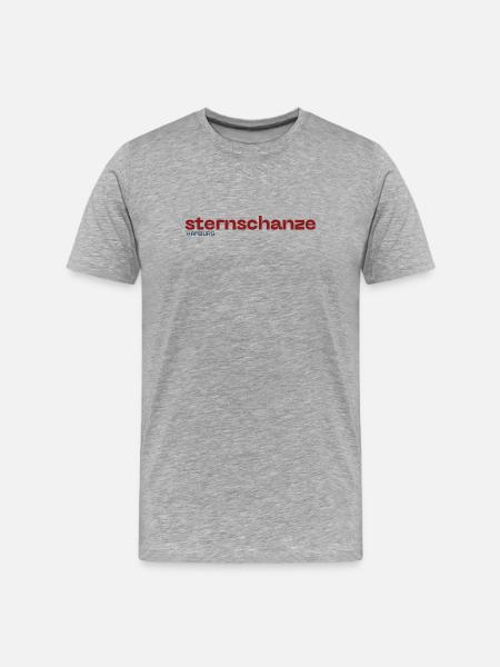 Sternschanze Hamburg Beautiful simple design - Men's Premium Organic T-Shirt - heather grey