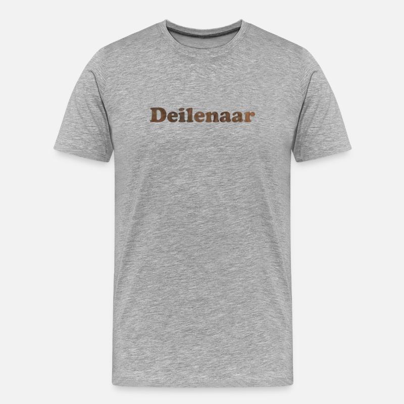 Deilenaar - Männer Premium Bio T-Shirt - Grau meliert