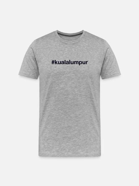 KUALA LUMPUR Hashtag Malaysia - Men's Premium Organic T-Shirt - heather grey