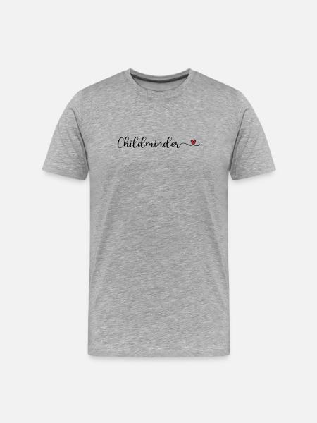 Tagesmutter - Dagplejer - Herre Premium T-shirt økologisk - grå meleret