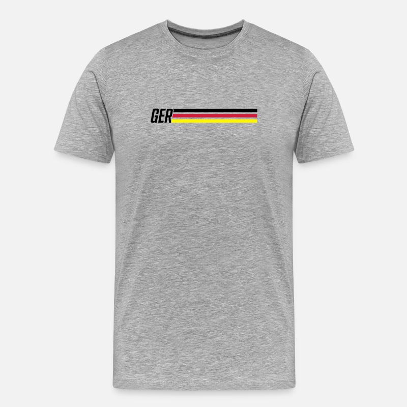 germany team deutschland - Männer Premium Bio T-Shirt - Grau meliert