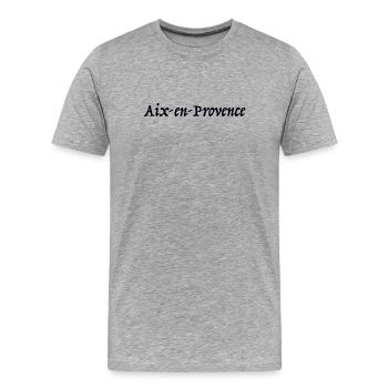 Aix-en-Provence France Frankreich - Männer Premium Bio T-Shirt - Grau meliert - Vorne - Damien (186cm)