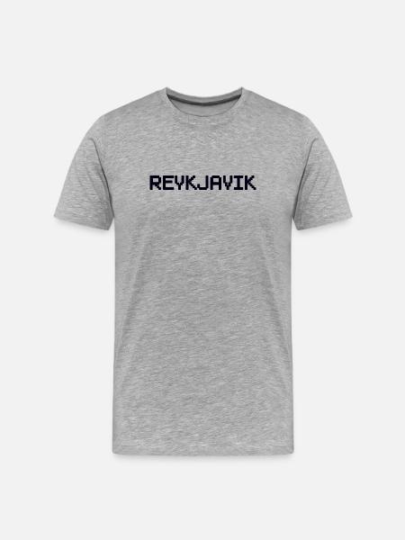 REYKJAVIK Iceland Island - Men's Premium Organic T-Shirt - heather grey