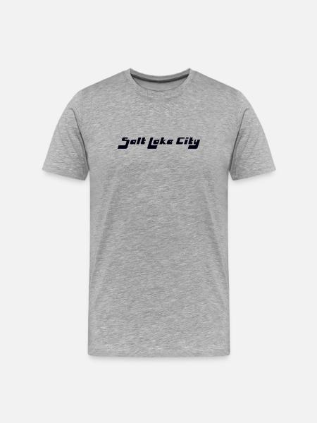Salt Lake City - Men's Premium Organic T-Shirt - heather grey