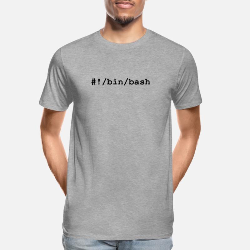 Bash / Bourne-Again Shell in Linux and Unix Men's Premium Organic T-Shirt