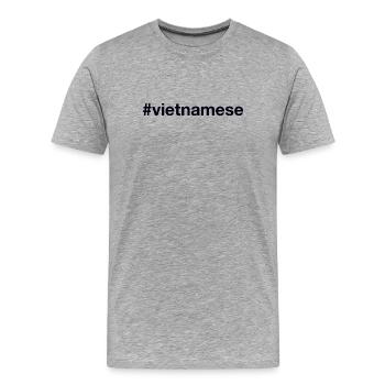Vietnam Vietnamese - Men's Premium Organic T-Shirt - heather grey - Front - Damien (186cm)