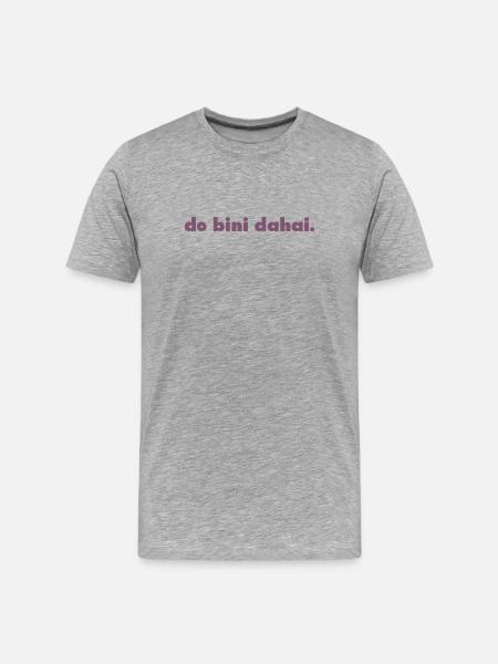 do bini dahai. - T-shirt bio Premium Homme - gris chiné