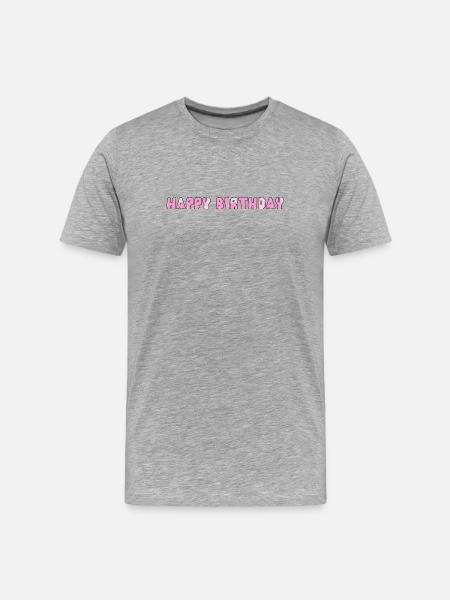 Bon anniversaire - T-shirt bio Premium Homme - gris chiné