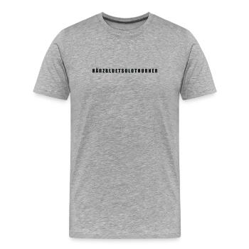 Härzbluetsolothurn Canton of Solothurn - Men's Premium Organic T-Shirt - heather grey - Front - Damien (186cm)