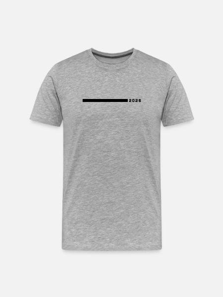 2026 Line - Men's Premium Organic T-Shirt - heather grey