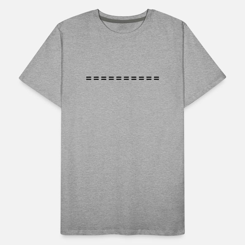 Trait de symbole en pointillés T-shirt bio Premium Homme