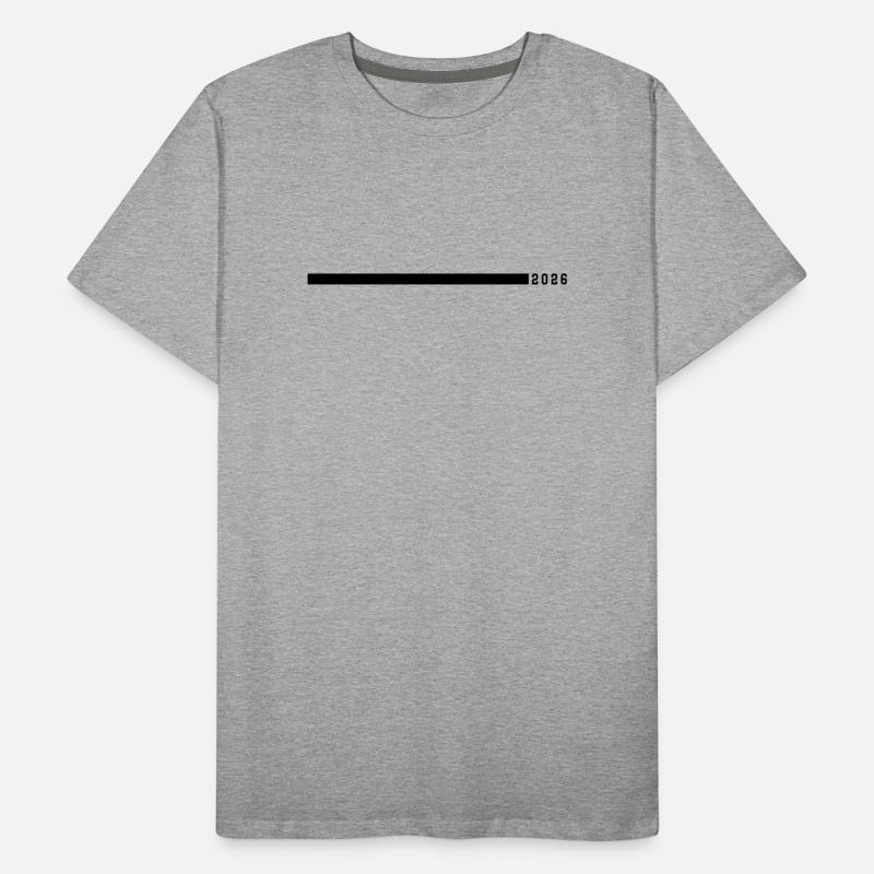 2026 Strich Männer Premium Bio T-Shirt