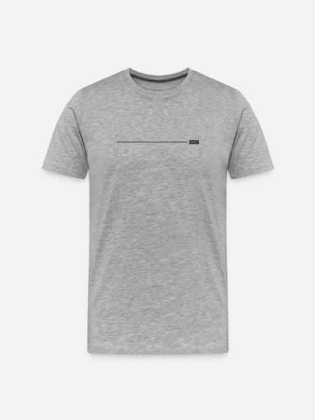 2026 stroke - Men's Premium Organic T-Shirt - heather grey