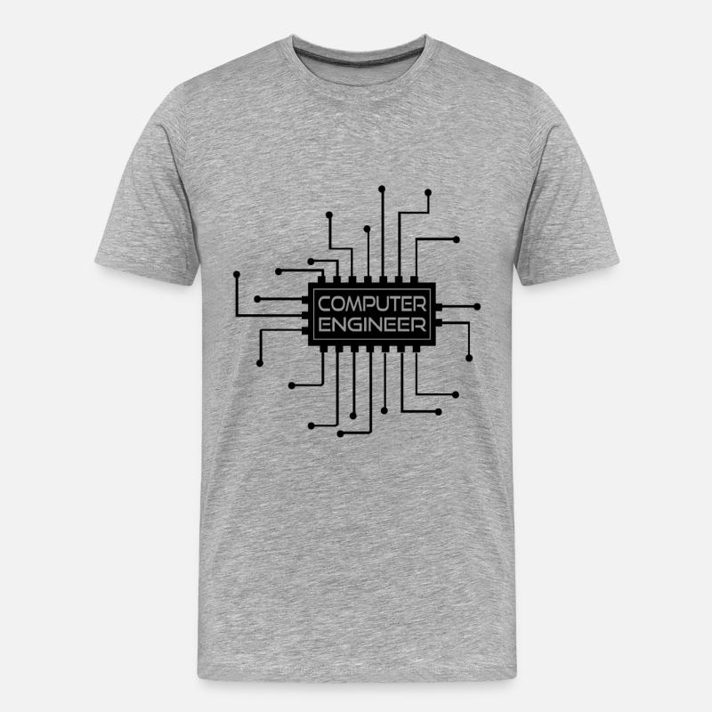 Computer engineer - computer engineer - Men's Premium Organic T-Shirt - heather grey