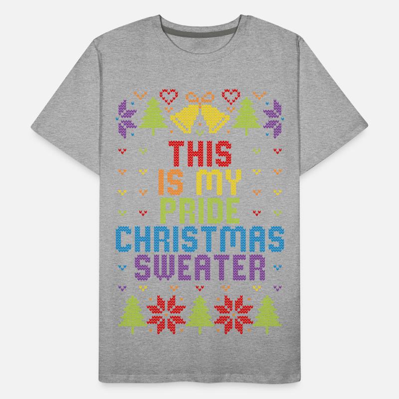 C’est mon pull de Noël Pride Noël moche T-shirt bio Premium Homme