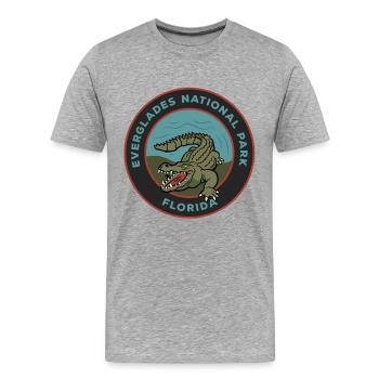 Everglades National Park - Men's Premium Organic T-Shirt - heather grey - Front - Damien (186cm)