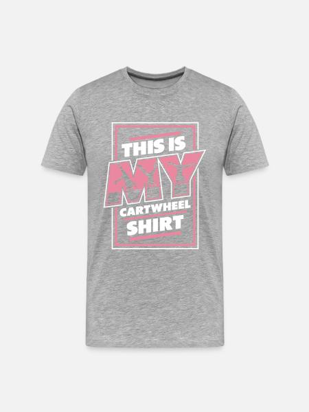 Turnen Turner - Männer Premium Bio T-Shirt - Grau meliert