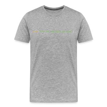 Programmierer Informatiker Nerd Softwareingenieur - Männer Premium Bio T-Shirt - Grau meliert - Vorne - Damien (186cm)